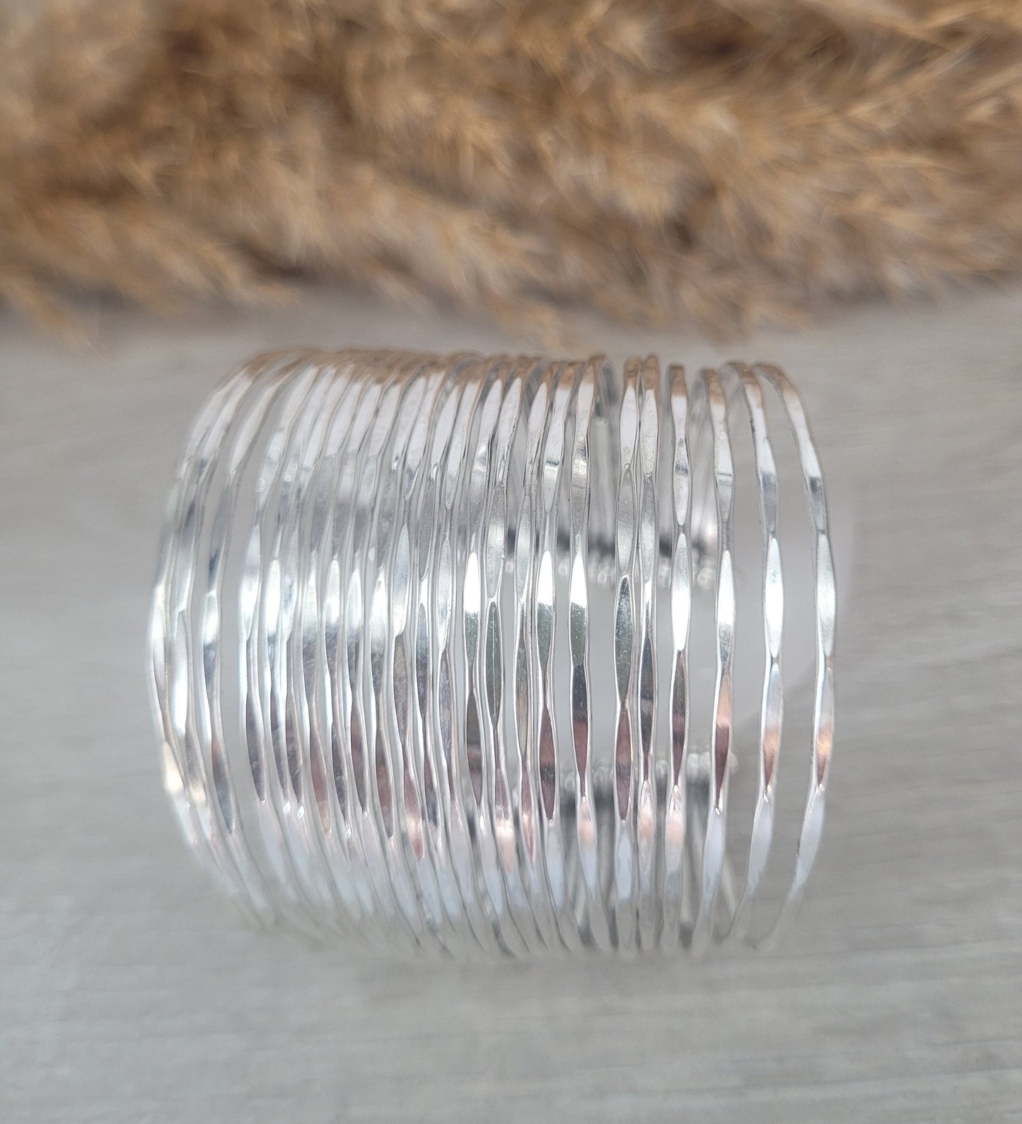 Silver cuff bracelet / Statement jewellery / Boho style / Bohemian / Gift / Hippie / Tribal / Free uk shipping / Cuff arm bracelet