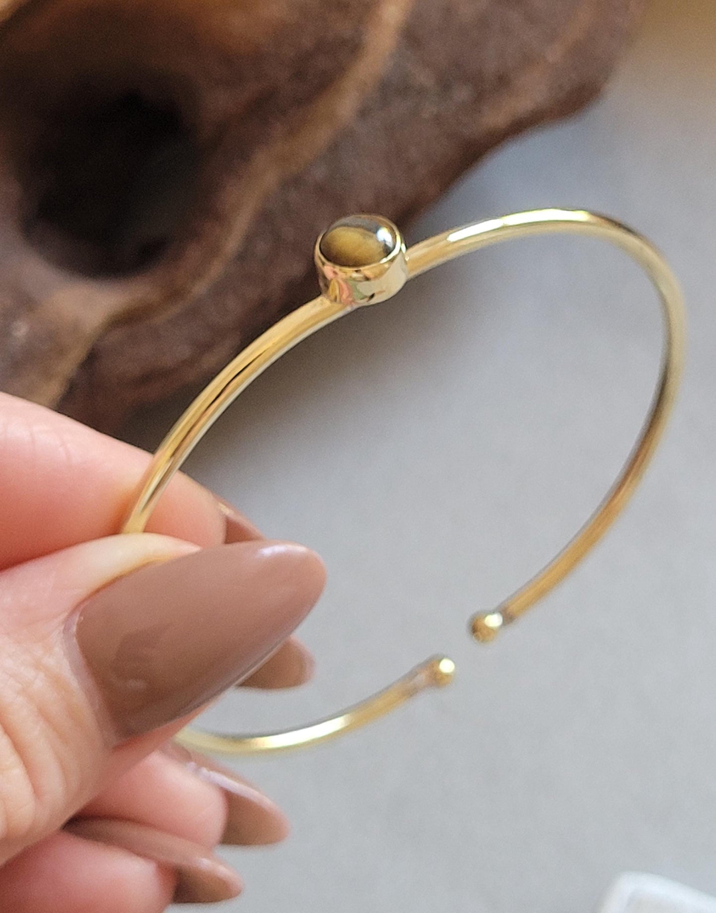 Brass bangle / Gold bracelet / Bracelet / Golden / Brass / Boho / Minimal / Minimalist / Minimal / Elegant / Stackable