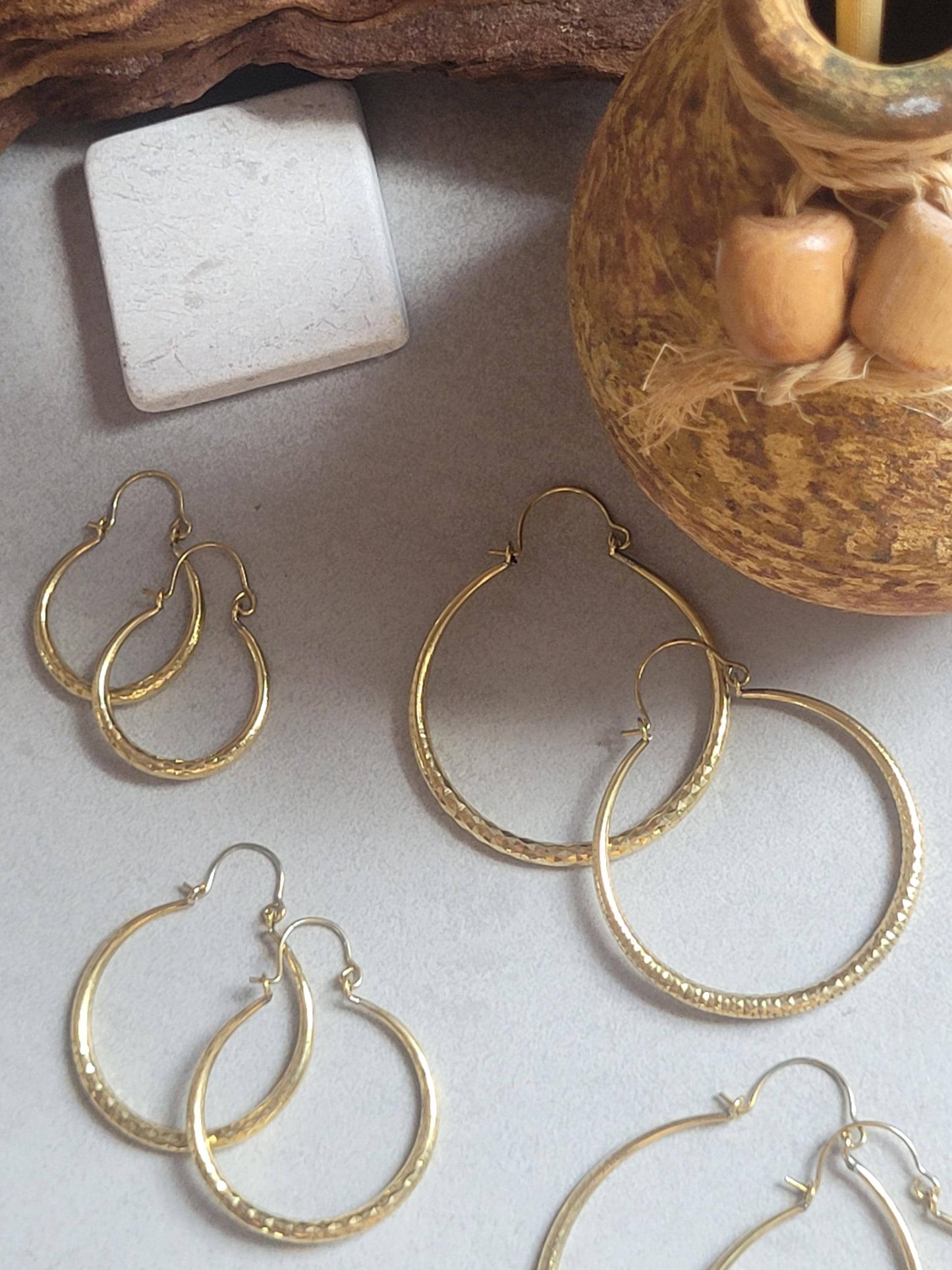 Silver hoops / Thick hoops / Ethnic jewellery / Boho style / Festival / Gift / Small hoops / Large hoops / Detailed
