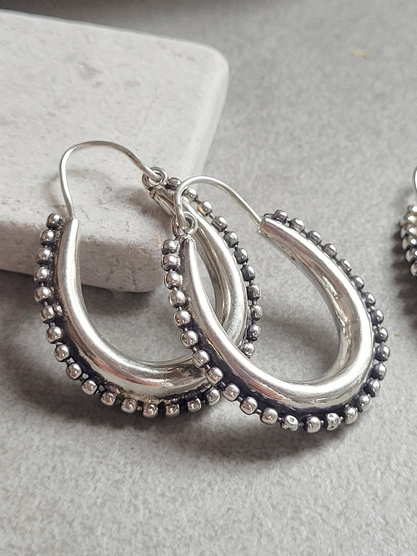 Silver hoops / Chunky hoops / Silver earrings / Gift / Bohemian / Small hoops / Large hoops / Hippie / Pretty