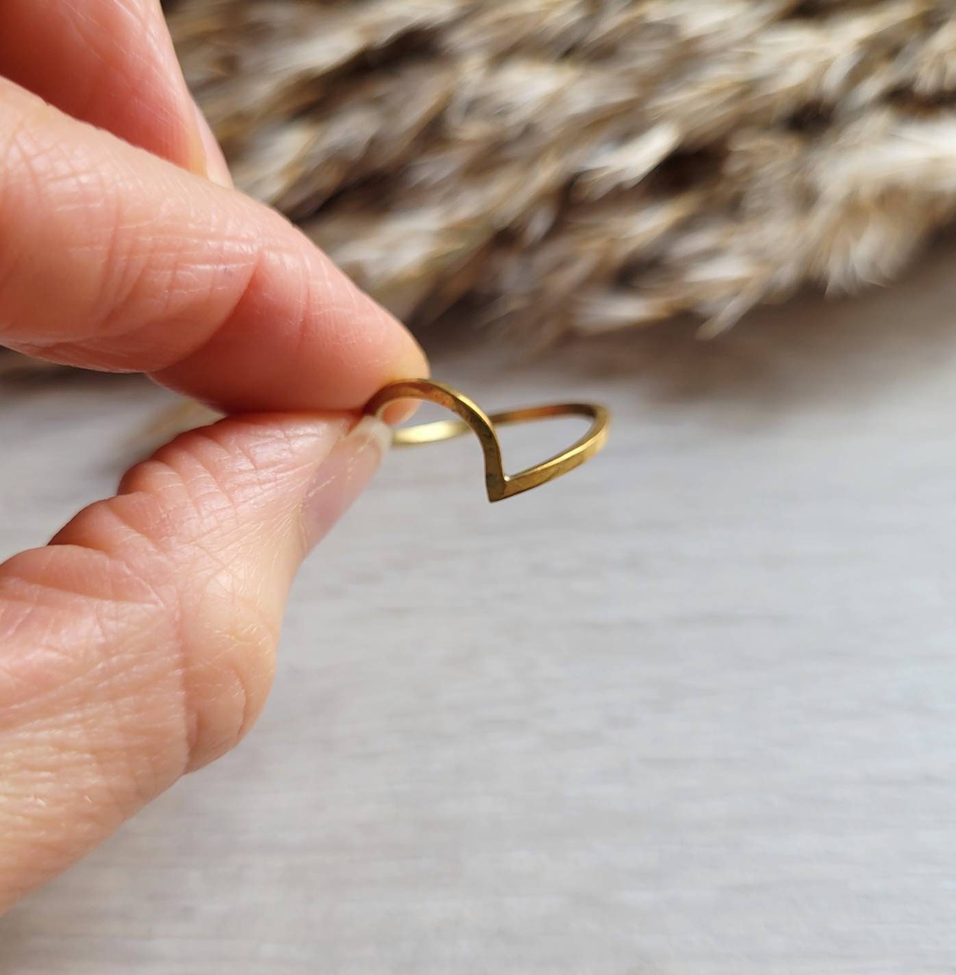 Wave ring / Golden ring / Jewellery / sea Jewellery / Small gift / her gift / Minimal / Minimalist / Free delivery