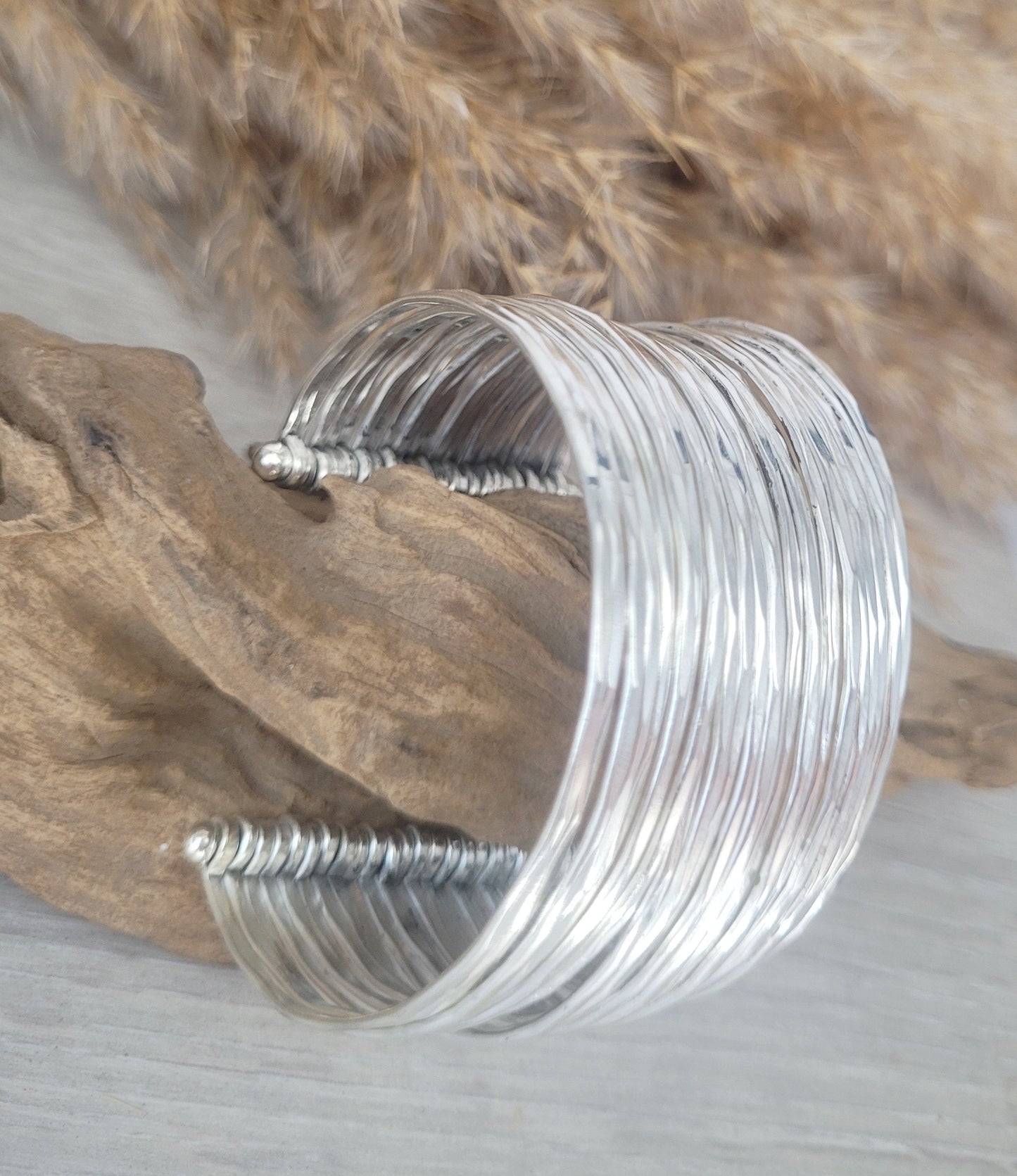 Silver cuff bracelet / Statement jewellery / Boho style / Bohemian / Gift / Hippie / Tribal / Free uk shipping / Cuff arm bracelet