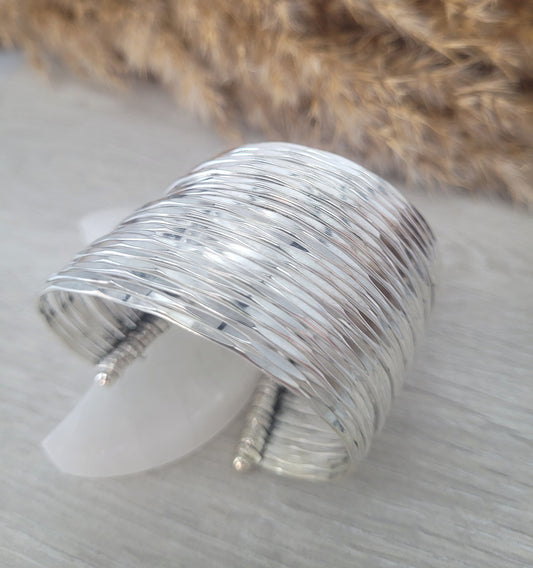 Silver cuff bracelet / Statement jewellery / Boho style / Bohemian / Gift / Hippie / Tribal / Free uk shipping / Cuff arm bracelet