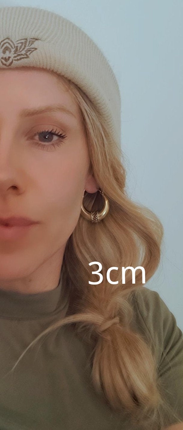 Golden hoops / Large hoops / Small hoops / Gypsy / Boho / Tribal / Ethnic / Golden jewellery / Bohemian
