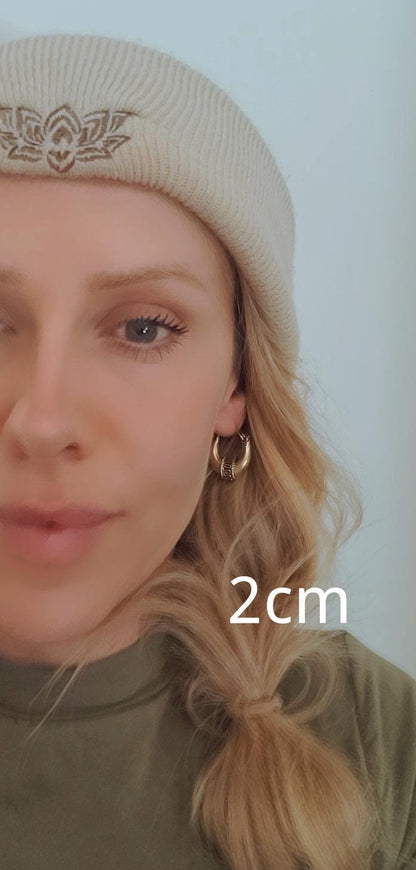 Golden hoops / Large hoops / Small hoops / Gypsy / Boho / Tribal / Ethnic / Golden jewellery / Bohemian