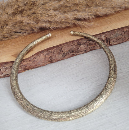 Golden choker / Brass jewellery / Tribal / Unique design / Gift / Boho / Bohemian / Festival / Hippie / Ethnic