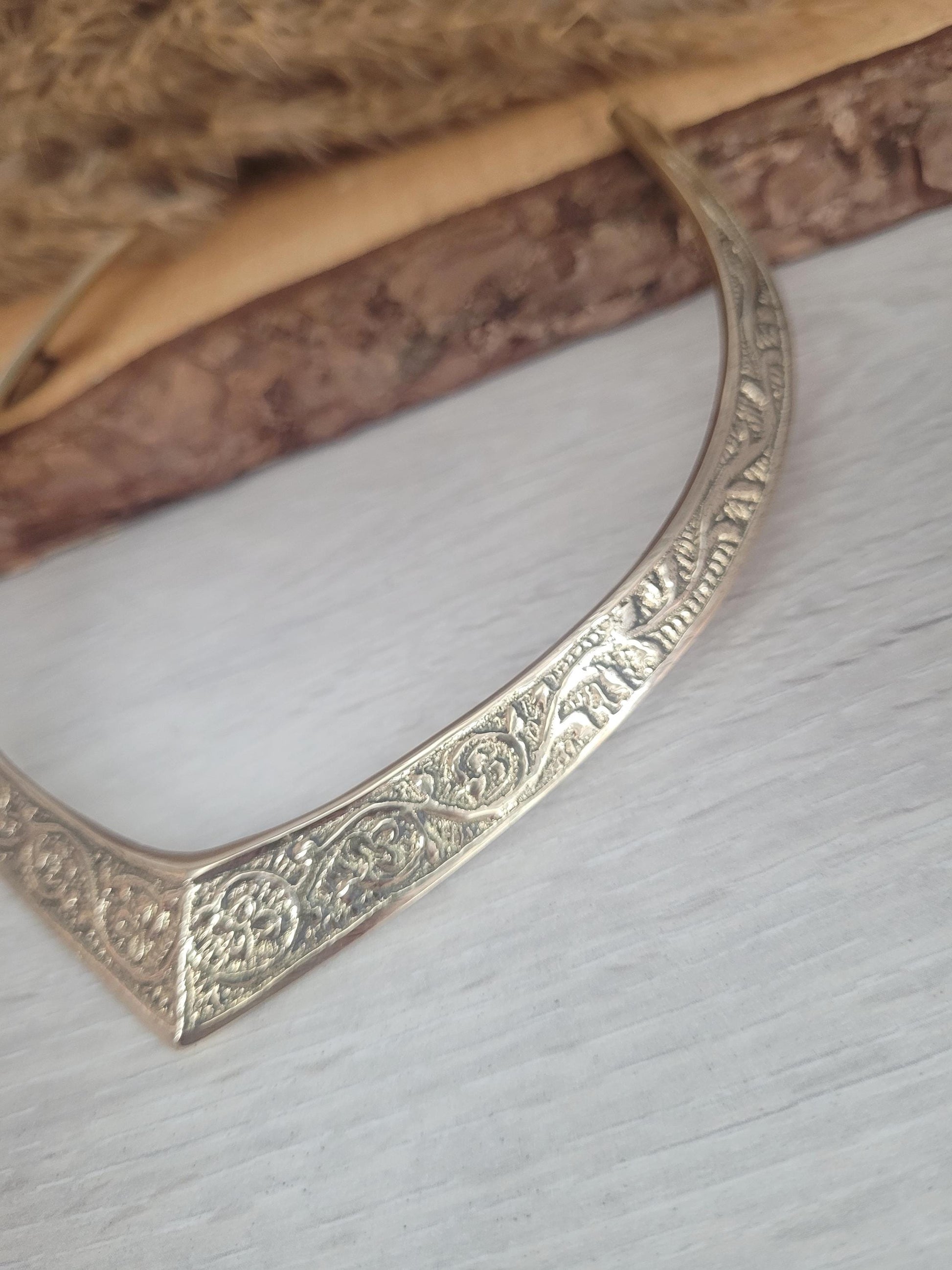 Golden choker / Brass jewellery / Tribal / Unique design / Gift / Boho / Bohemian / Festival / Hippie / Ethnic