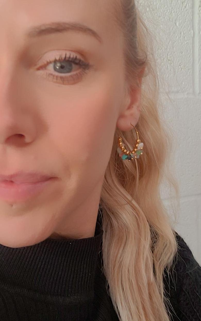 Gold plated hoops / Hoops / pearls / Hypoallergenic / Gold / Gift