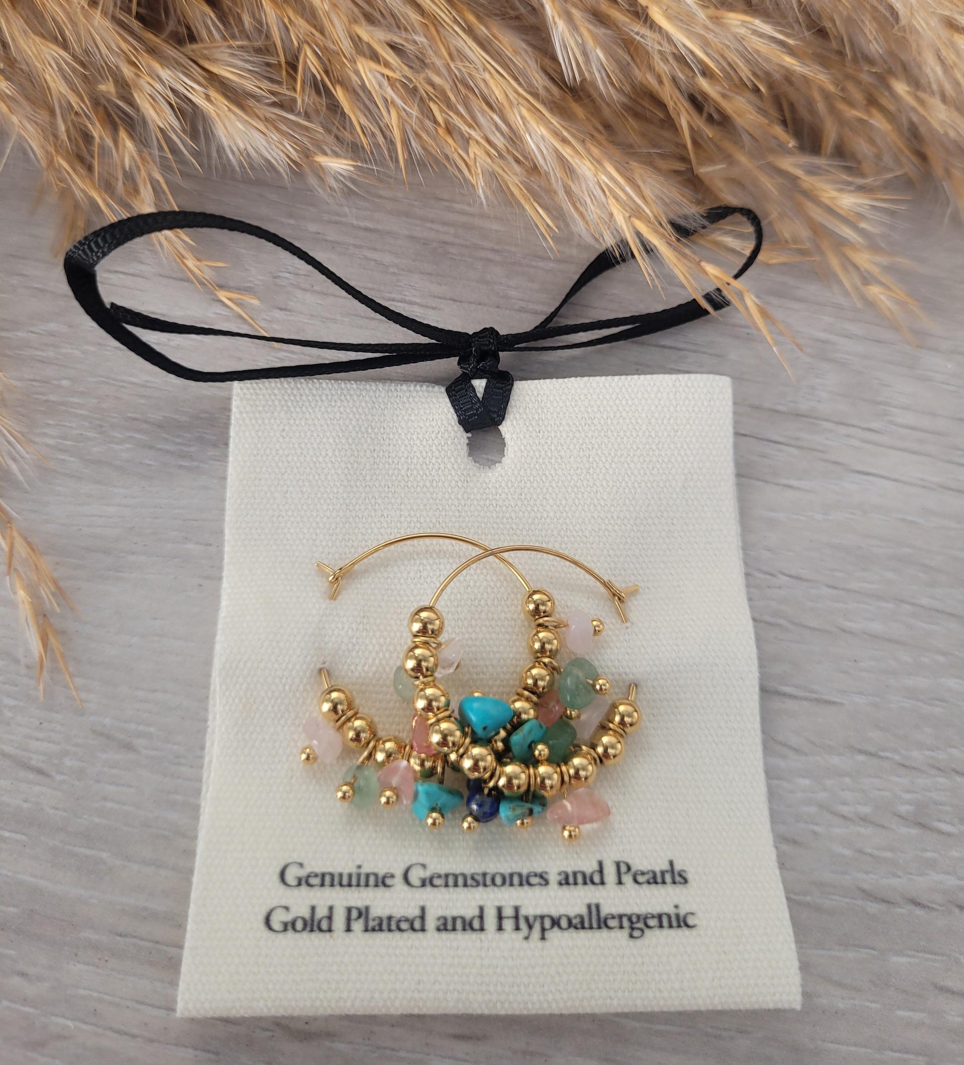 Gold plated hoops / Hoops / pearls / Hypoallergenic / Gold / Gift