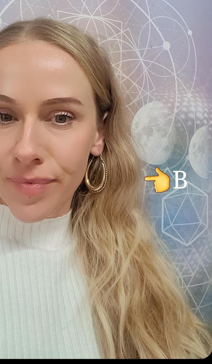 Golden hoops / Chunky hoops / Brass earrings / Gift / Bohemian / Small hoops / Large hoops / Hippie / Pretty