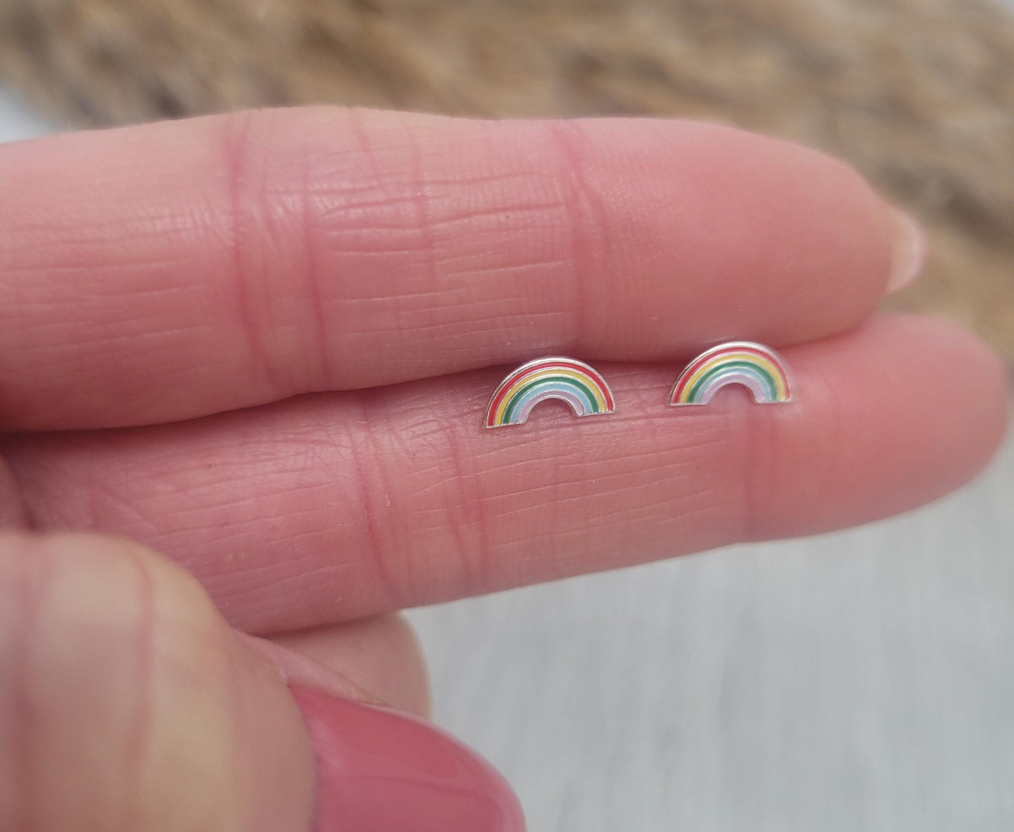Sterling silver stud earrings / Ladybird studs / Minimal /Minimalist / Cute / Gift idea / Animal