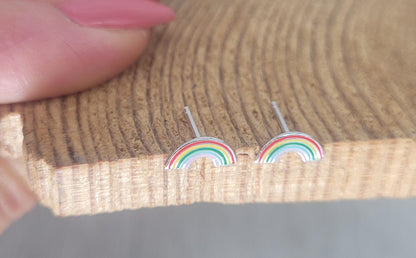 Sterling silver stud earrings / Ladybird studs / Minimal /Minimalist / Cute / Gift idea / Animal