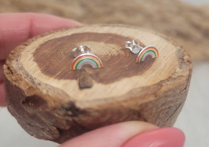 Sterling silver stud earrings / Ladybird studs / Minimal /Minimalist / Cute / Gift idea / Animal