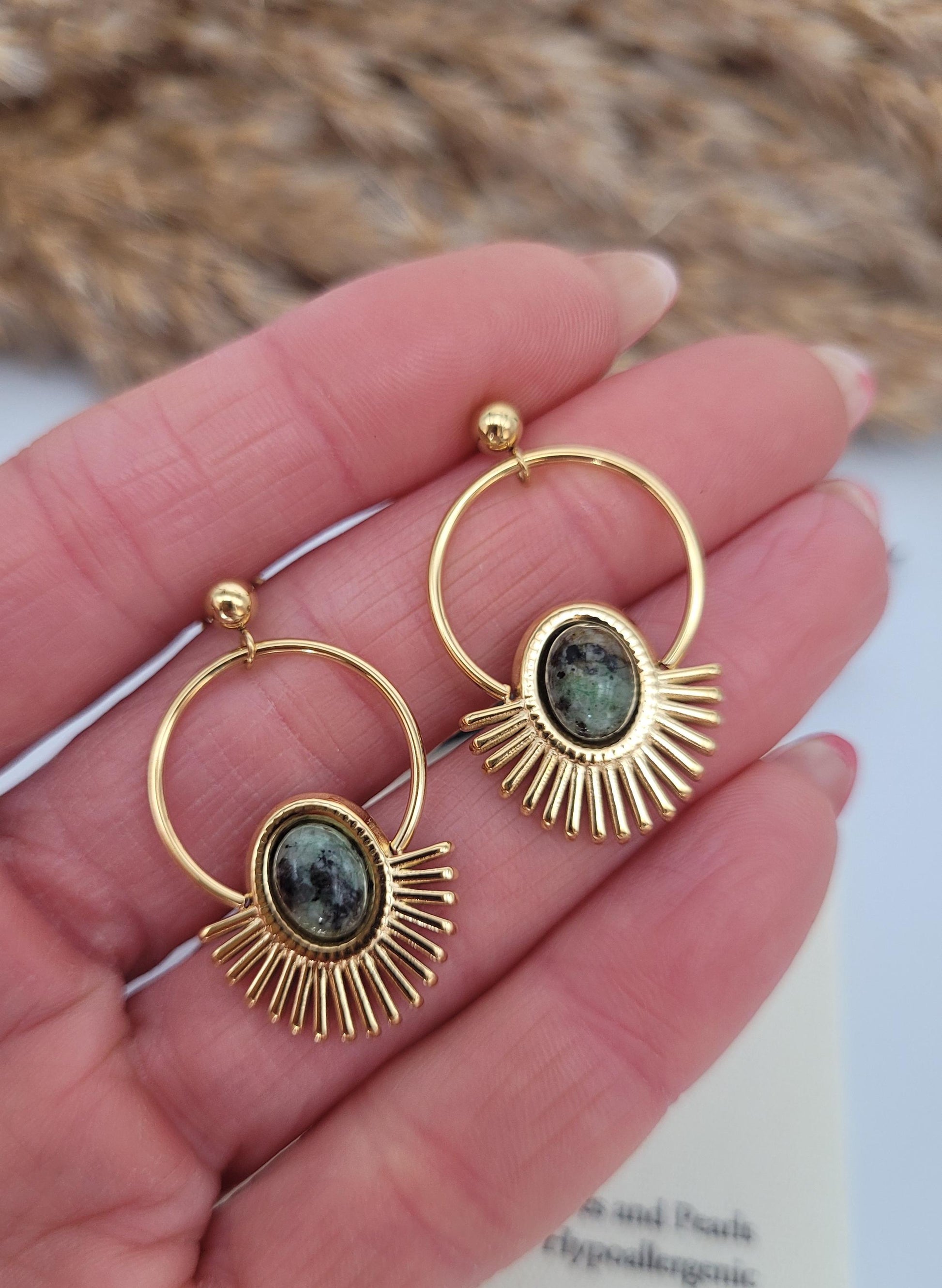 Gold hoops / Serpentine / Hoop earrings / 18k gold plated / Gift / Crystal / Wedding / Bridesmaid