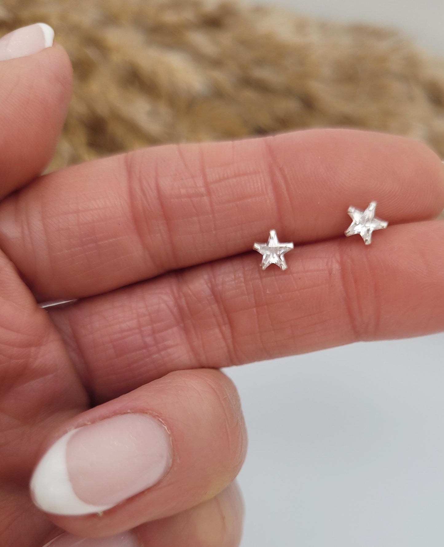 Sterling silver stud earrings / Sliver studs / Minimal /Minimalist / Cute / Gift idea / Birthday gift for her
