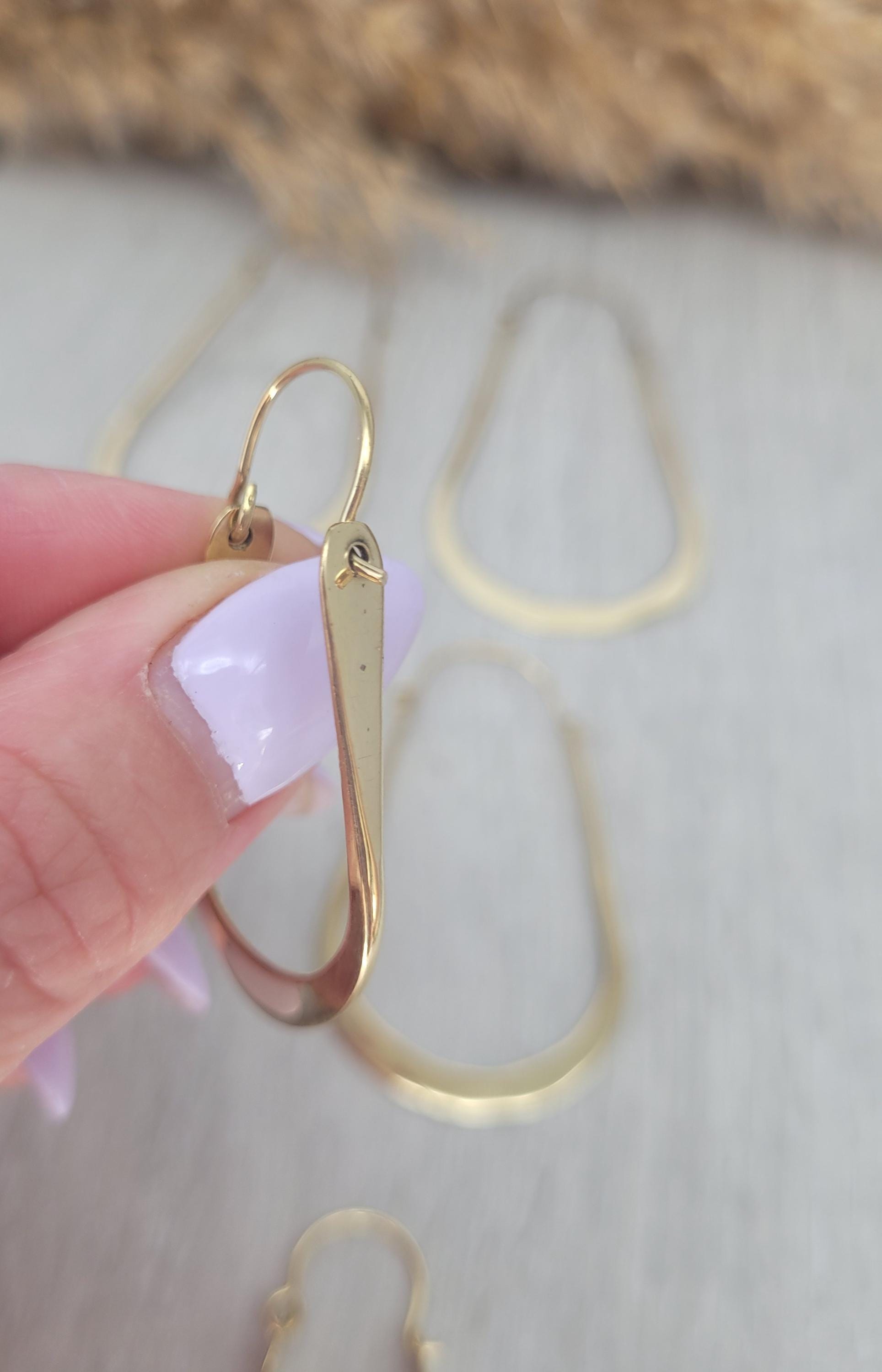 golden hoops / Unique design / Gift / Hoops / Large / Bohemian / Drop earrings / Ethnic