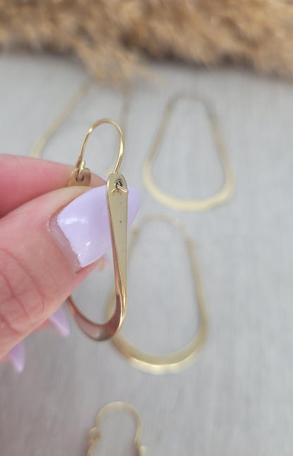 golden hoops / Unique design / Gift / Hoops / Large / Bohemian / Drop earrings / Ethnic