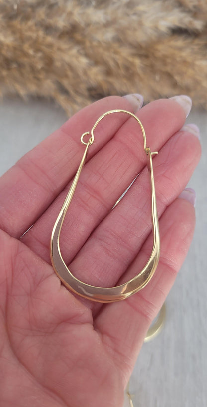 golden hoops / Unique design / Gift / Hoops / Large / Bohemian / Drop earrings / Ethnic