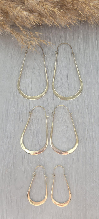 golden hoops / Unique design / Gift / Hoops / Large / Bohemian / Drop earrings / Ethnic