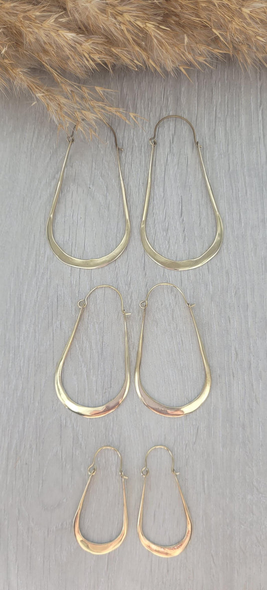 golden hoops / Unique design / Gift / Hoops / Large / Bohemian / Drop earrings / Ethnic