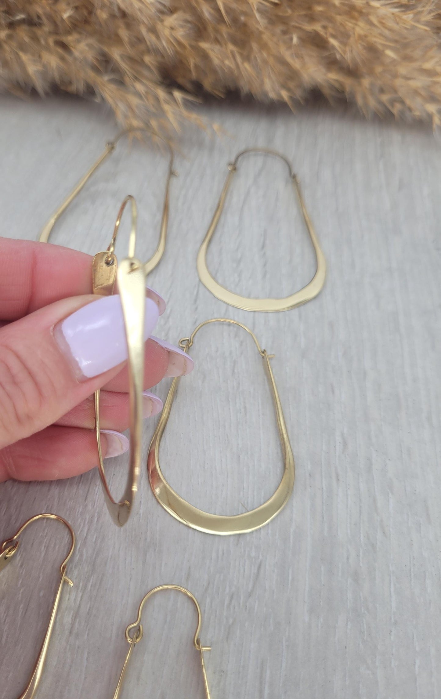 golden hoops / Unique design / Gift / Hoops / Large / Bohemian / Drop earrings / Ethnic