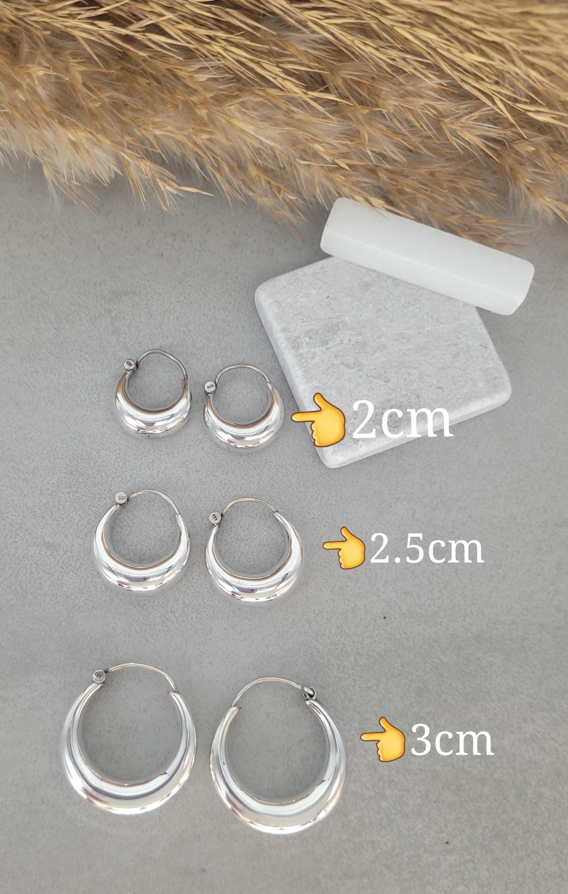 Sterling silver hoops / 925 Sterling silver / Hoops / Small hoops / Unique / Gift / Silver hoop earrings / Chunky hoops / Silver