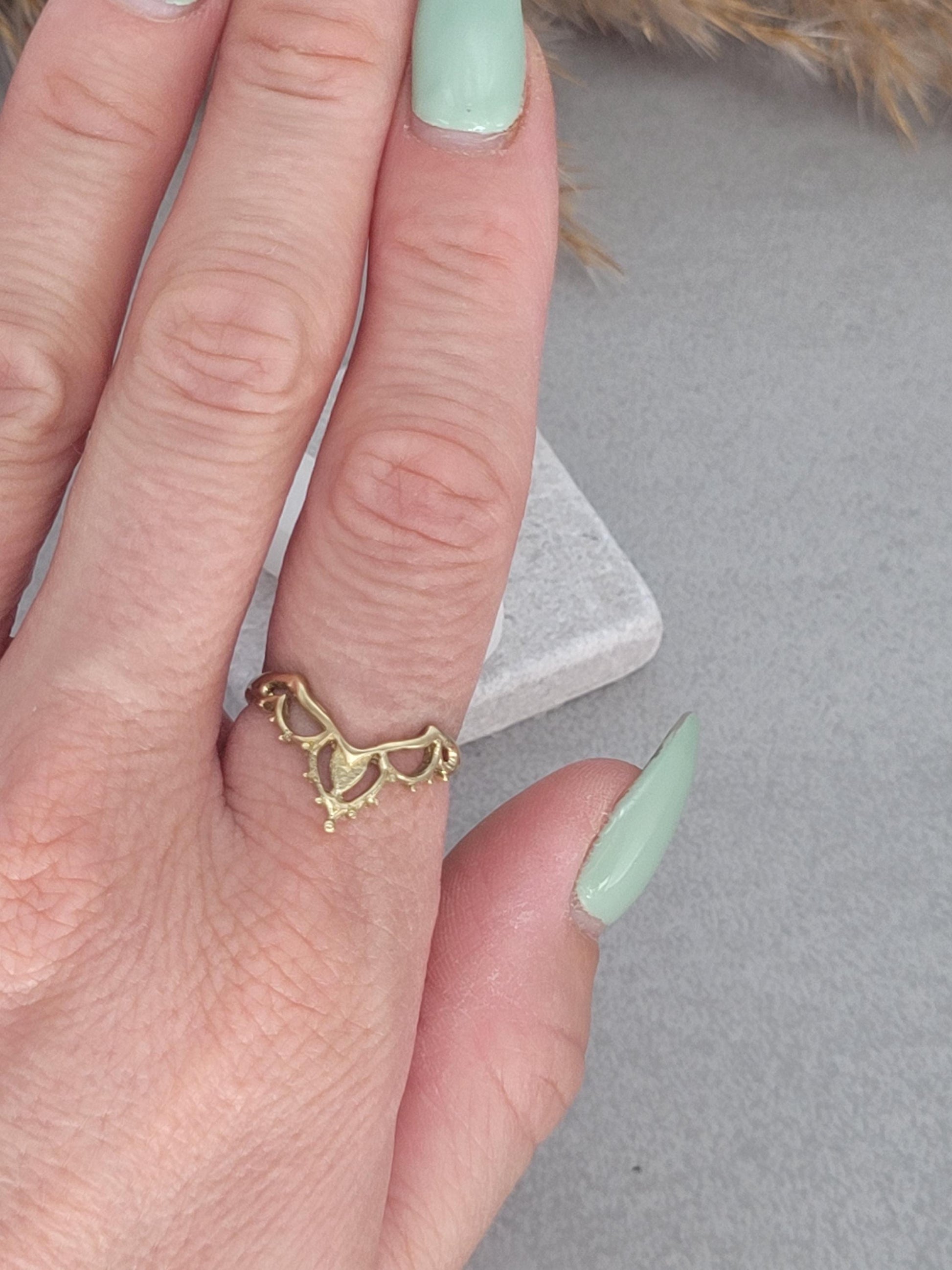 Bohemian style ring / Minimal / Minimalist / Gift / Free uk shipping / Golden ring / Elegant / Simple / Dainty / Gift / Brass / Gold