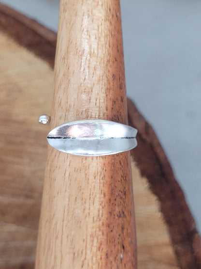 Simple silver ring / Adjustable / Silver / Minimal / Band / Gift / Elegant / Delicate / Bold / Cute / Brass jewellery
