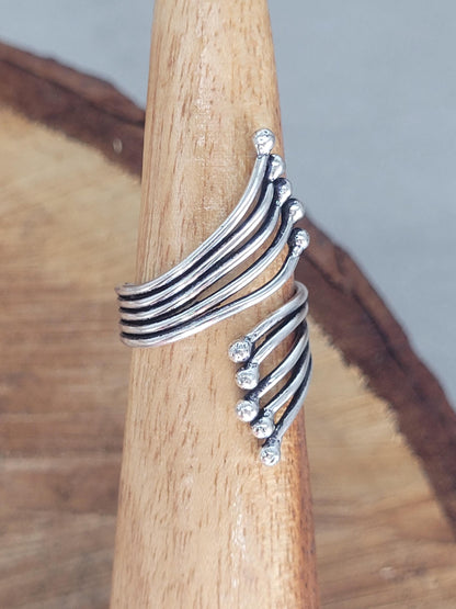 silver wrap ring / silver ring / bohemian jewellery / boho ring / gifts for her / Unique