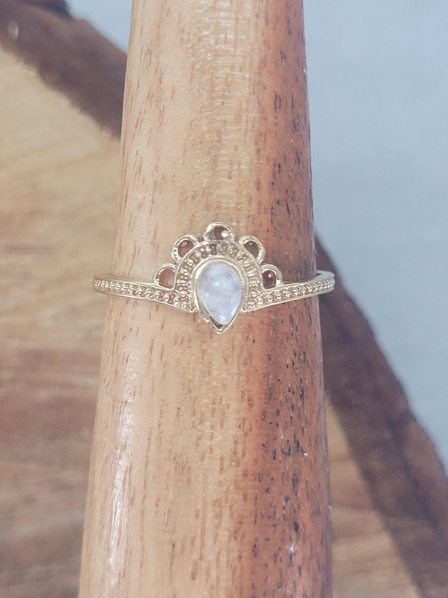Golden ring / Simple / Simplicity / Flower / Nature-inspired style / Gift / Ethnic/ Cute gift / Brass / Elegant / Minimal range