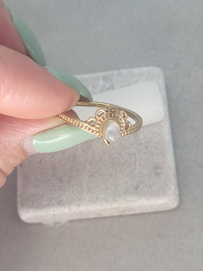 Golden ring / Simple / Simplicity / Flower / Nature-inspired style / Gift / Ethnic/ Cute gift / Brass / Elegant / Minimal range