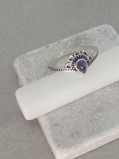 Silver ring / Simple / Simplicity / Flower / Nature-inspired style / Gift / Ethnic/ Cute gift / Silver / Elegant / Minimal range