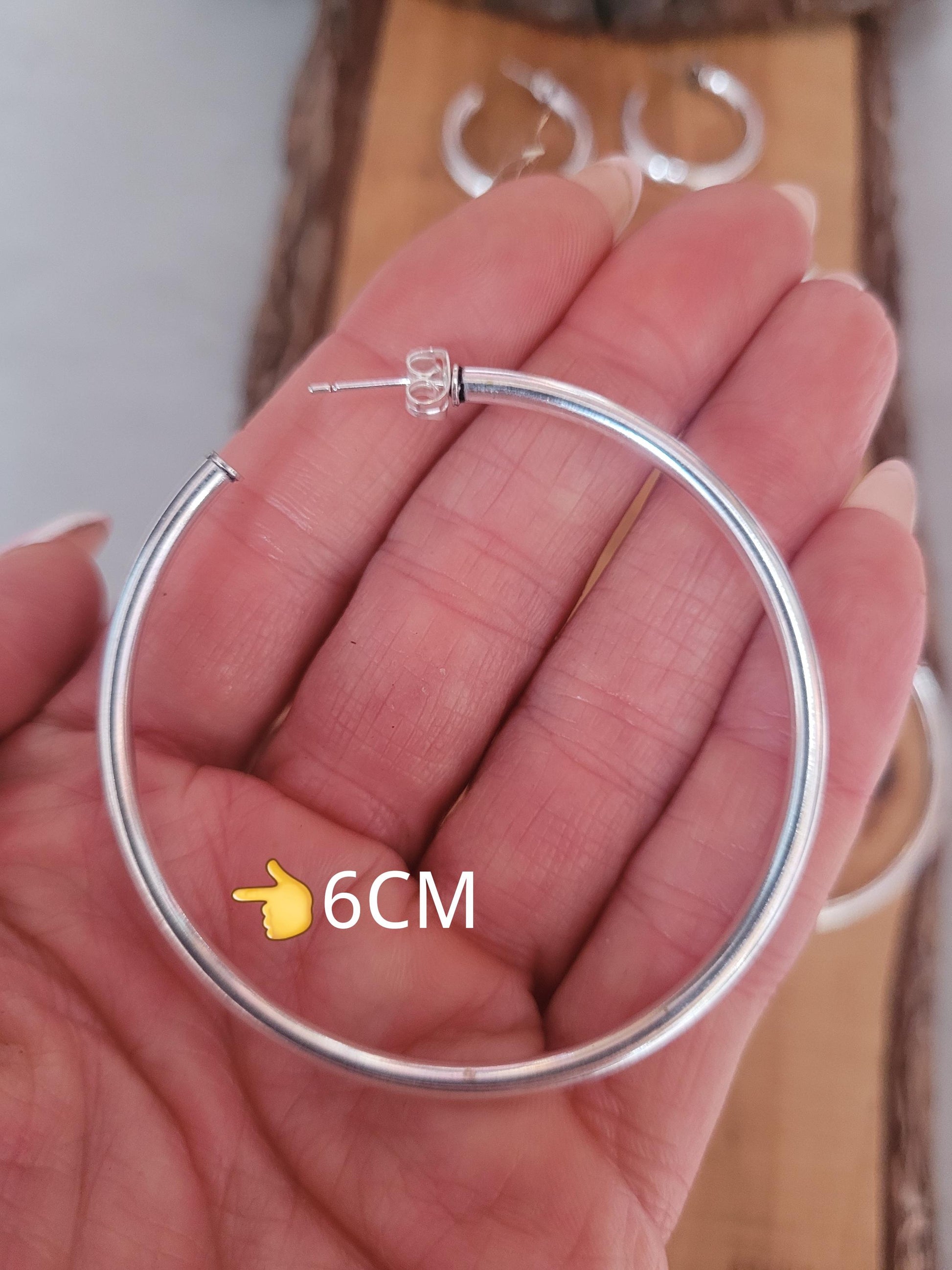 Thin silver hoops / Hoop earrings / Small hoops / Large hoops / Elegant / Everyday wear / Lightweight / Minimal / Boho / Gift