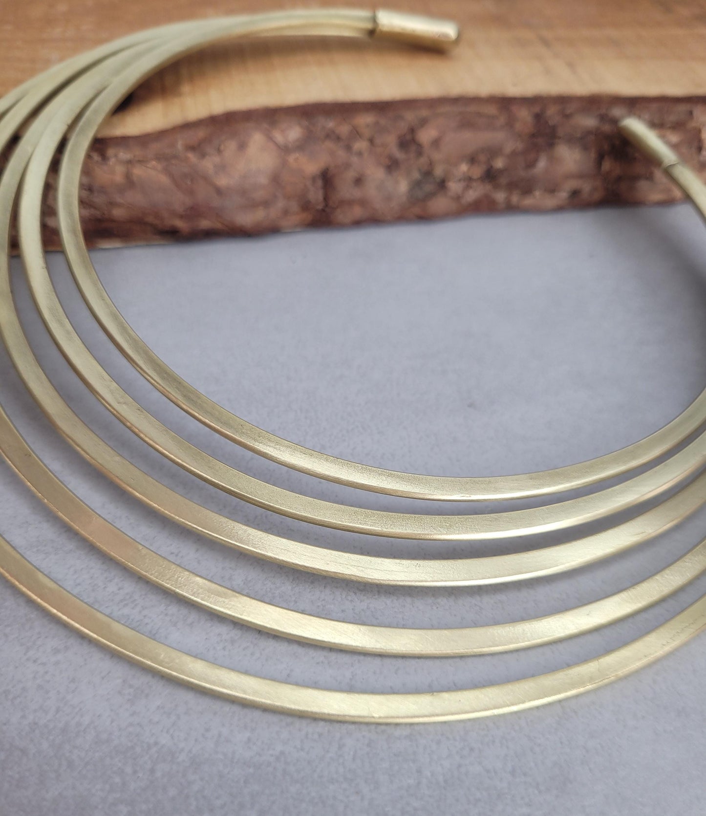 Golden choker necklace / Unique design / Ethnic necklace / Gift / Silver / Statement / Luxurious / Modern / Minimal / Elegant / Brass