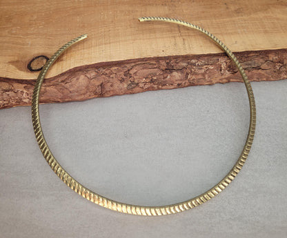 Brass choker / Silver jewellery / Tribal / Unique design / Gift / Boho / Bohemian / Festival / Hippie / Ethnic