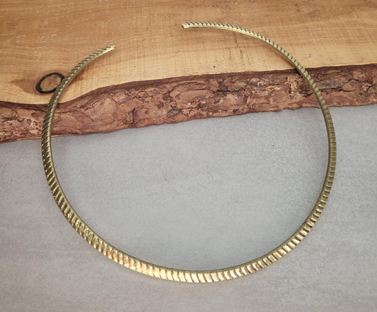 Brass choker / Silver jewellery / Tribal / Unique design / Gift / Boho / Bohemian / Festival / Hippie / Ethnic