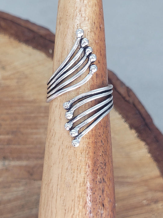 silver wrap ring / silver ring / bohemian jewellery / boho ring / gifts for her / Unique