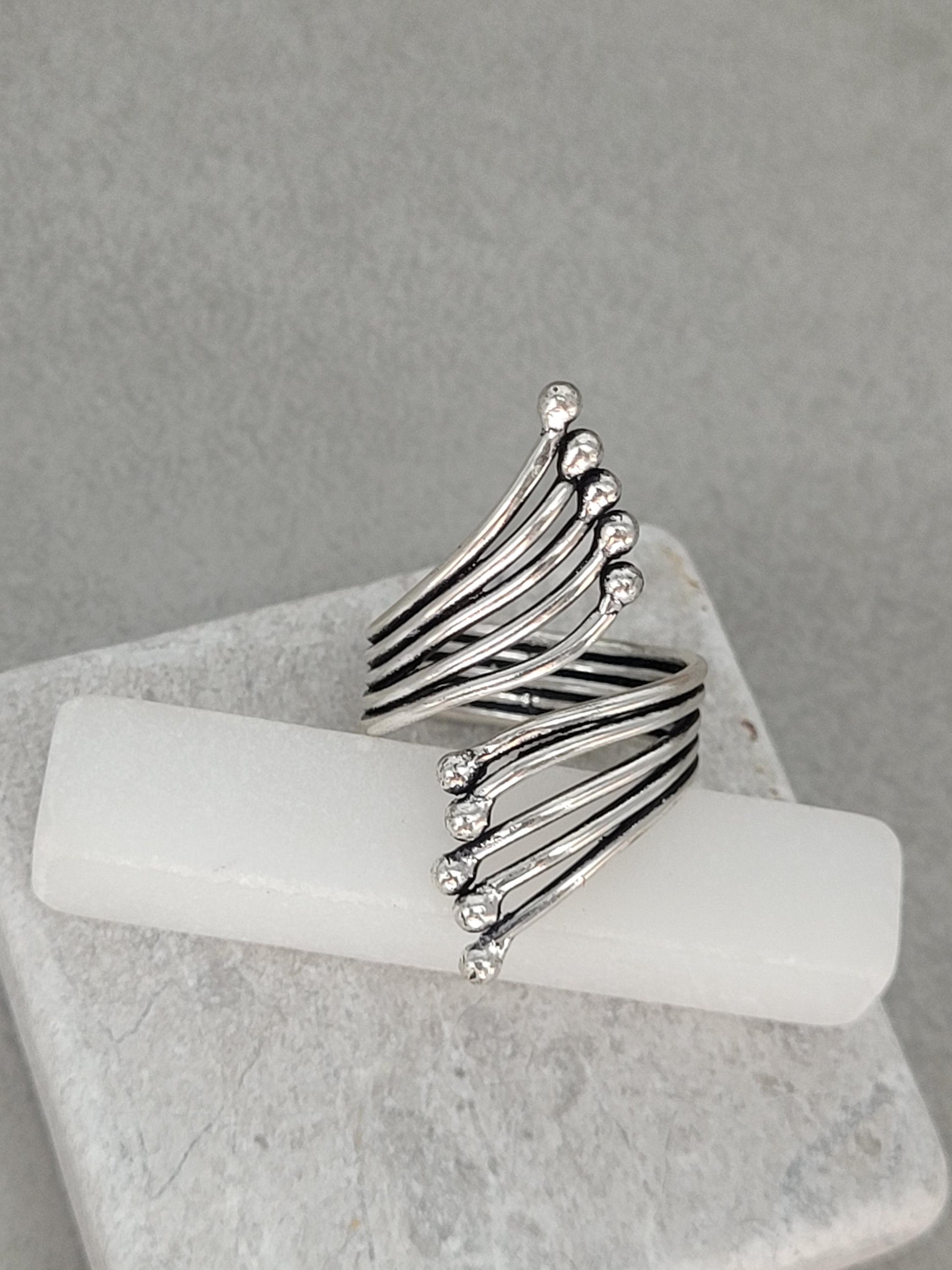 silver wrap ring / silver ring / bohemian jewellery / boho ring / gifts for her / Unique