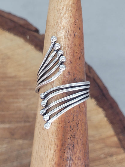 silver wrap ring / silver ring / bohemian jewellery / boho ring / gifts for her / Unique