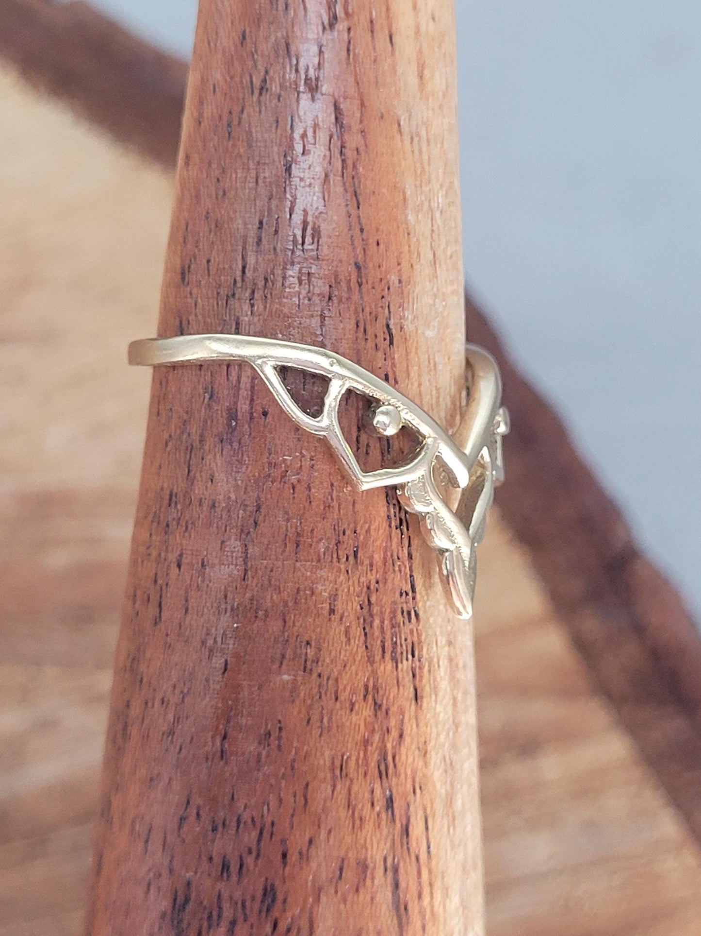 Golden detailed ring / Simple / Elegant / Minimal / Minimalist / Stackable / Cute / Gift / Dainty / Brass
