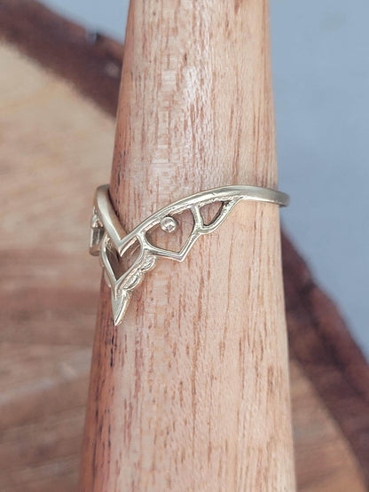 Golden detailed ring / Simple / Elegant / Minimal / Minimalist / Stackable / Cute / Gift / Dainty / Brass