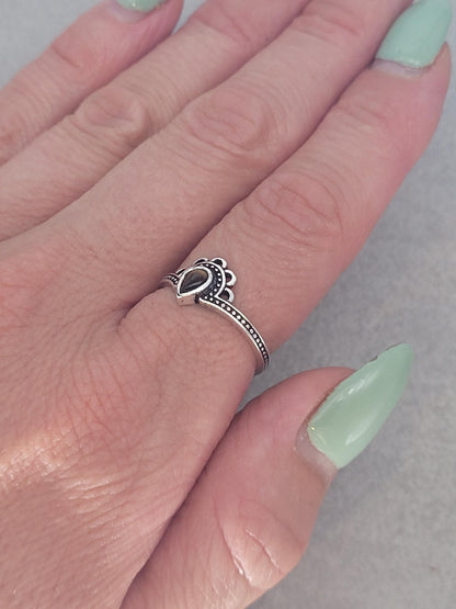 Silver ring / Simple / Simplicity / Flower / Nature-inspired style / Gift / Ethnic/ Cute gift / Silver / Elegant / Minimal range