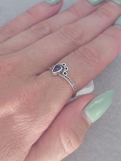 Silver ring / Simple / Simplicity / Flower / Nature-inspired style / Gift / Ethnic/ Cute gift / Silver / Elegant / Minimal range