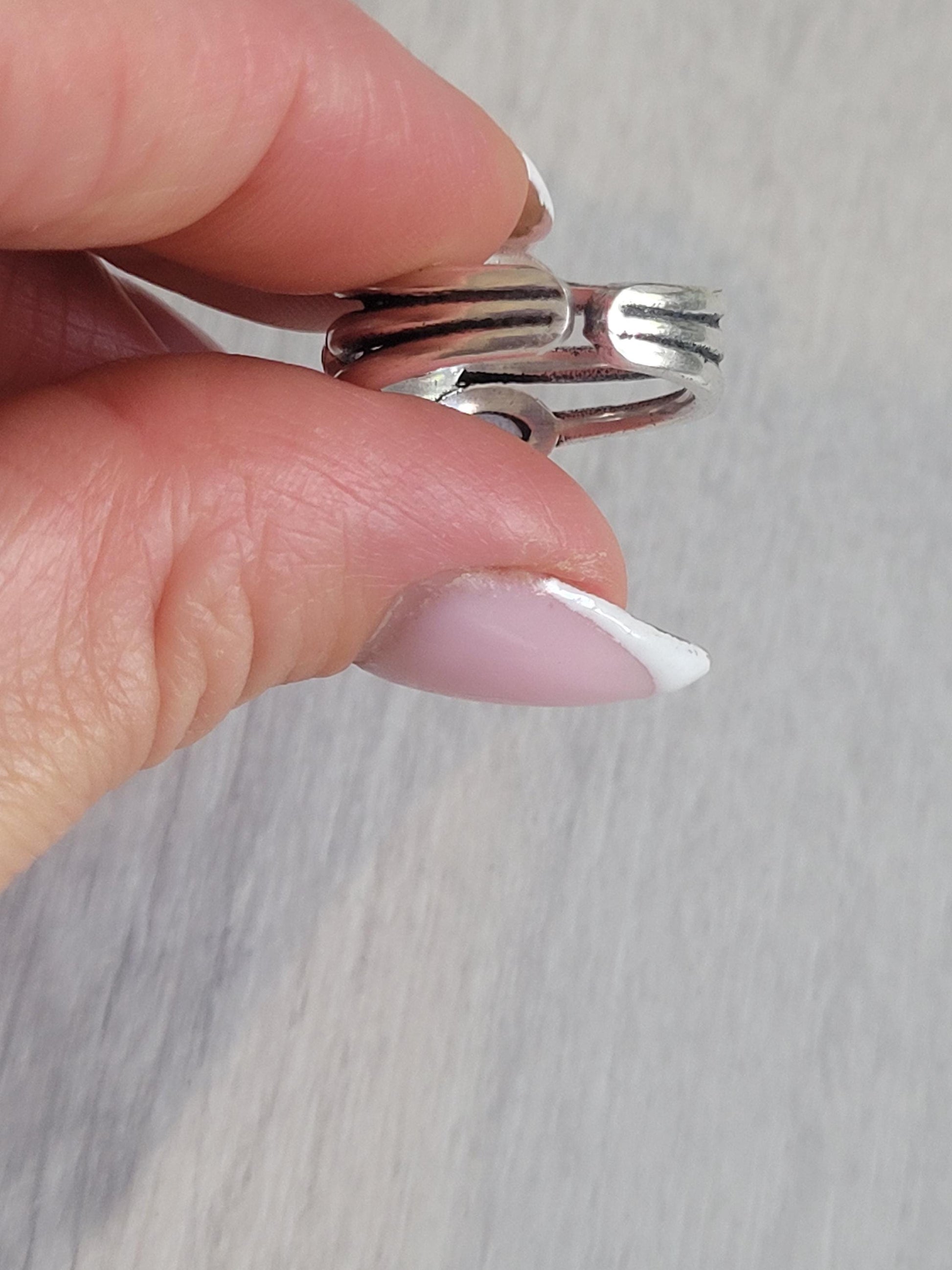 Silver multi stone ring / Statement / Gift / Ethnic / Silver jewellery / Elegant/ Pretty