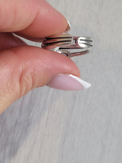 Silver multi stone ring / Statement / Gift / Ethnic / Silver jewellery / Elegant/ Pretty