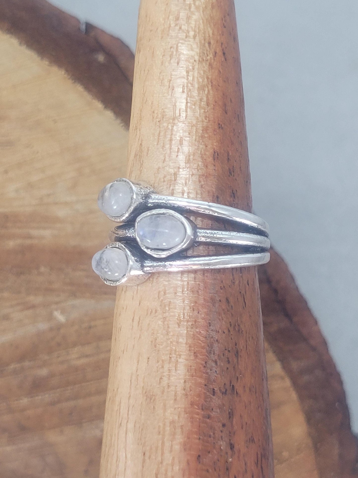 Silver multi stone ring / Statement / Gift / Ethnic / Elegant / Silver jewellery / Pretty / Gift idea
