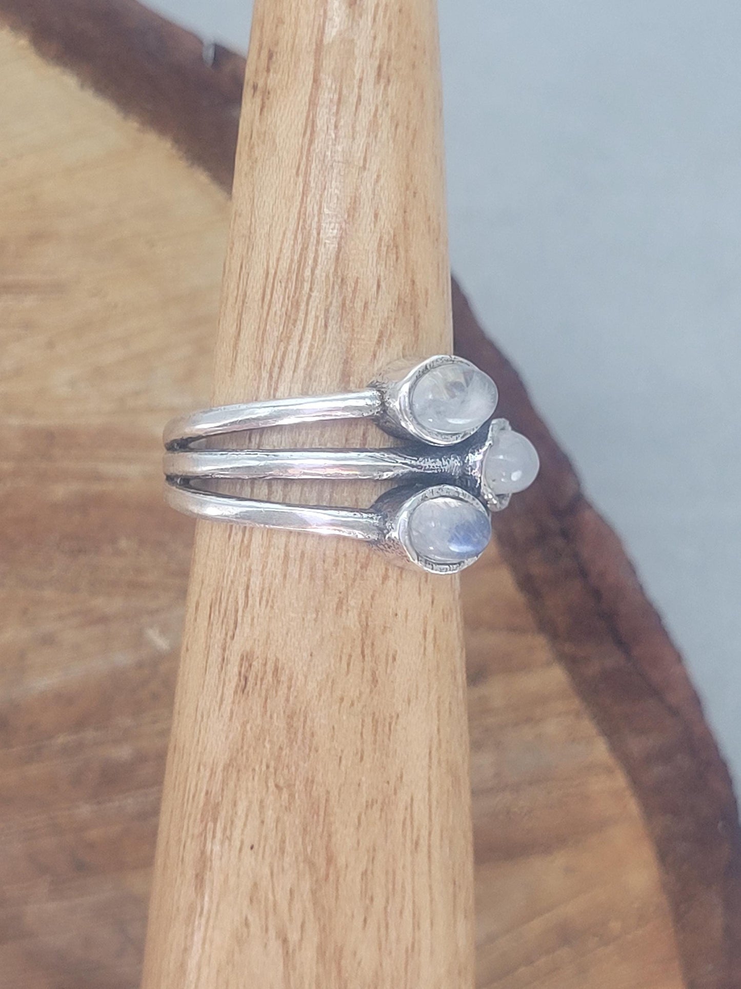 Silver multi stone ring / Statement / Gift / Ethnic / Elegant / Silver jewellery / Pretty / Gift idea