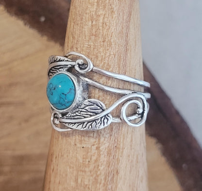 Silver feather ring / Statement / Gift / Ethnic / Elegant / Brass jewellery / Pretty / Gift idea / Detailed ring