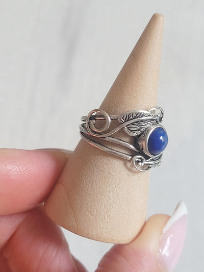 Silver feather ring / Statement / Gift / Ethnic / Elegant / Brass jewellery / Pretty / Gift idea / Detailed ring