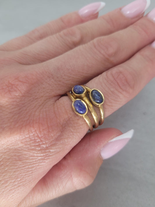 Gold multi stone ring / Statement / Gift / Ethnic / Elegant / Brass jewellery / Pretty / Gift idea